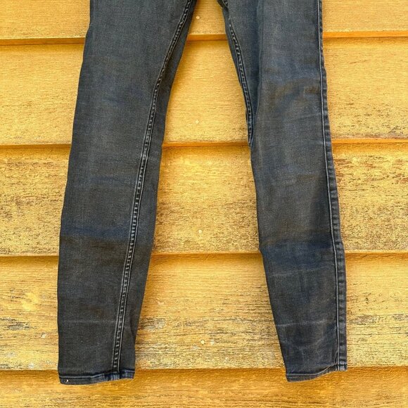 Abercrombie & Fitch Harper Low Rise Jean Jegging Faded Black Skinny Jeans Size 4 - Picture 3 of 12